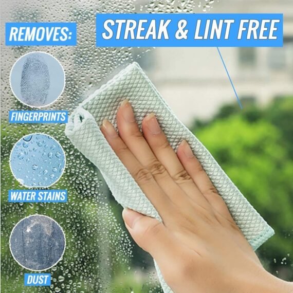 Streak-Free Miracle Cleaning Cloths - Reusable