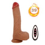 (Only Today 50% off) D44 Realistic Swinging & Warming Silicone Thrusting Dildo with Remote Control 8.5 Inch (3 days delivery)