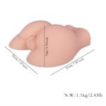(Only Today 50% off)  Male Masturbator Realistic Sex Doll for Men with 3D Vagina and Anal Stroker, Realistic Pocket Pussy Oral Sex Toys for Men Masturbation, 2.43LB Silicone Butt Love Dolls for Anal Play with Suction (3 days delivery)