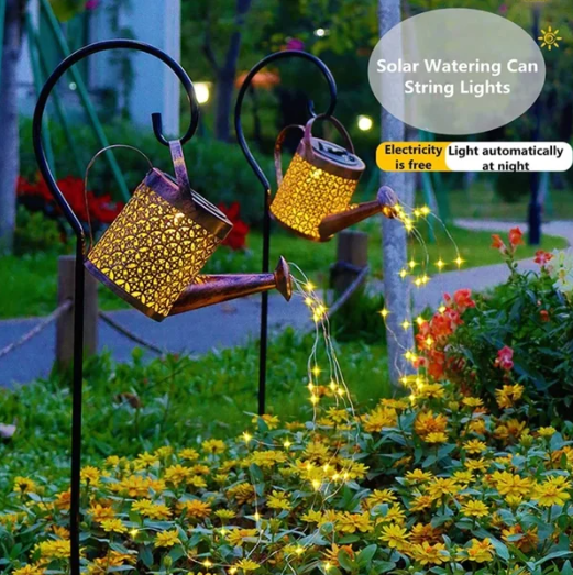 The Enchanted Watering Can?- Solar Waterfall Lights?