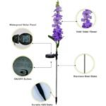 Violet Flower Solar Garden Light(SET OF TWO)