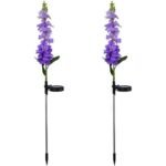 Violet Flower Solar Garden Light(SET OF TWO)