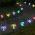 LEWIS&WAYNE Solar Pathway Lights Outdoor Decoration