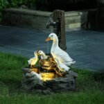 Duck And Squirrel Family Patio Graden Decor