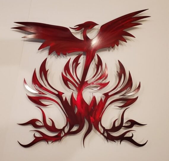 Handmade Phoenix Metal Art
