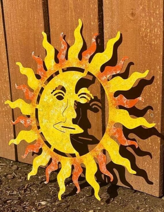 Sun And Moon Metal Wall Art