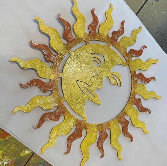 Sun And Moon Metal Wall Art