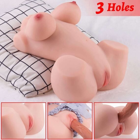 (Only Today 77% off)2.4kg Sex Half Body Doll with firm Boobs and Pink Nipples for Tits Fuck, Anal, Pussyjob(3 days delivery)