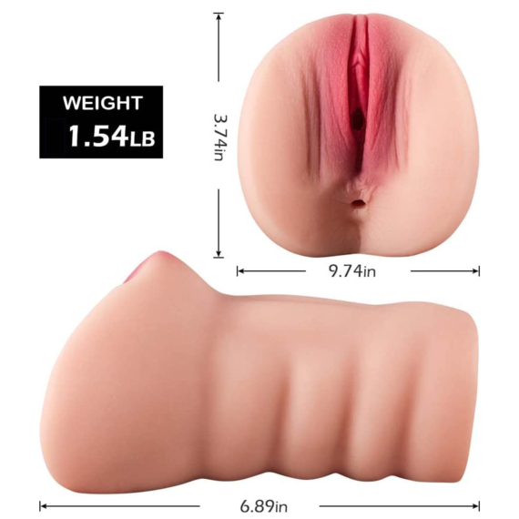 (Only Today 50% off) Young Girls Virgin Sex Pussy Toys with Realistic Flush Labia and Tight Ass Hole for Fist Anal Time (3 days delivery)