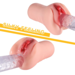 (Only Today 85% off)Self Heating Lifelike Pocket Pussy with 3D Realistic Vagina and Vivid Tight Anus for Man Sex 0.65kg(3 days delivery)