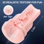 (Only Today 50% off) Automatic Sucking Male Masturbators Cup with 9 Suction & 10 Vibrating & Heating Sex Toys (Hands Free Pocket Pussy) (3 days delivery)