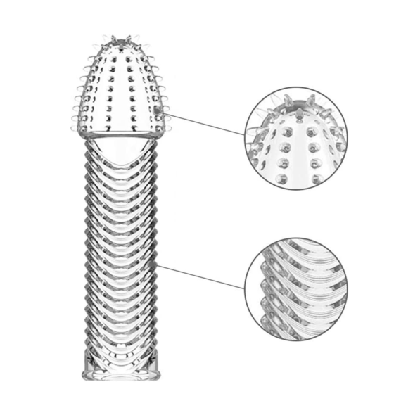 (Only Today 50% off)  4 Pcs Silicone Penis Sleeves Set Reusable and Delay Sex Time Penis Extender for Couple Condoms (3 days delivery)