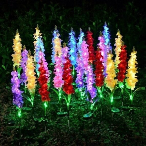 Violet Flower Solar Garden Light(SET OF TWO)