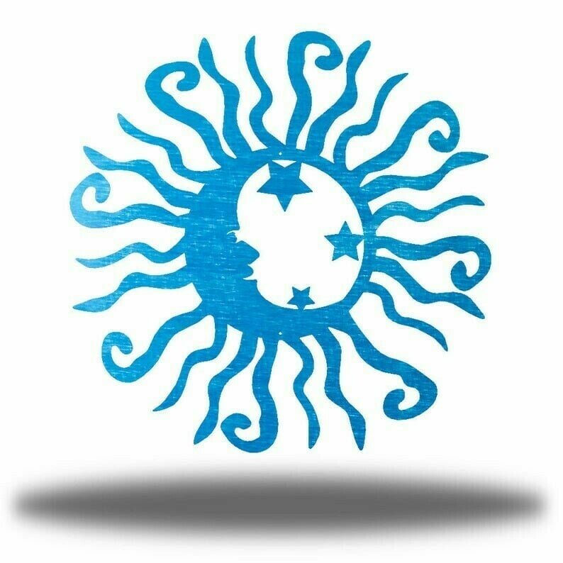 Wacky Solar Moon Metal Wall Art