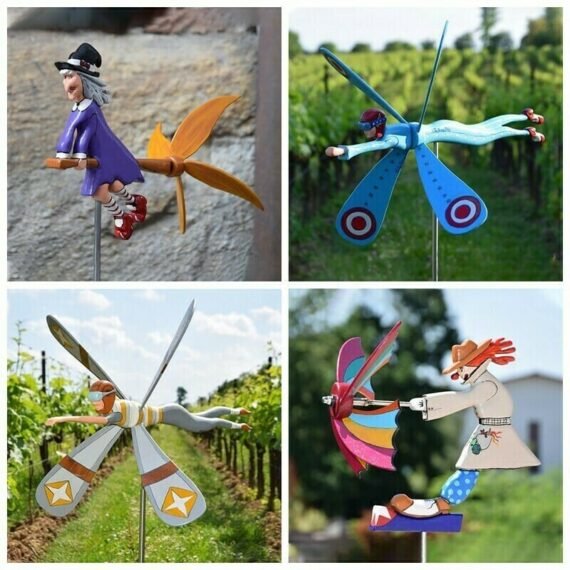 [Mother's Day] Gift Whirligig Character Series Windmill garden decor