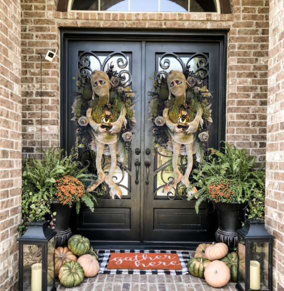 🎉🏵️🏵️Last Day Clearance Sale Only $4.99🔥HOT SALE🔥XXL Mummy Halloween Wreath