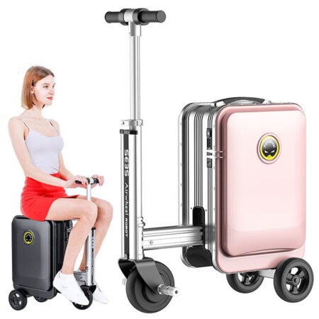 ⚡Clearance Price SGD 9.98💓Smart Rideable Luggage Travel Electric Luggage Scooter