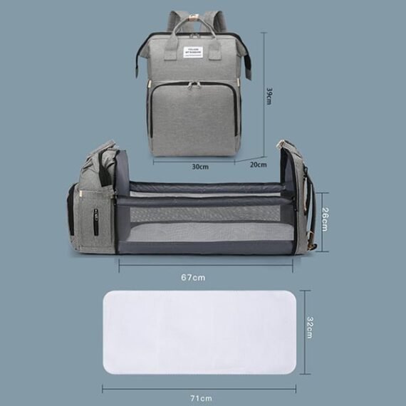 🔥Clearance Price SGD 26.9🔥 Diaper Bag Backpack with Changing Station😍