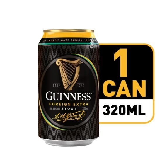 24 x 320ml,🍺Guinness Foreign Extra Stout Can, 🛒Clearance Price RM 8.85👇