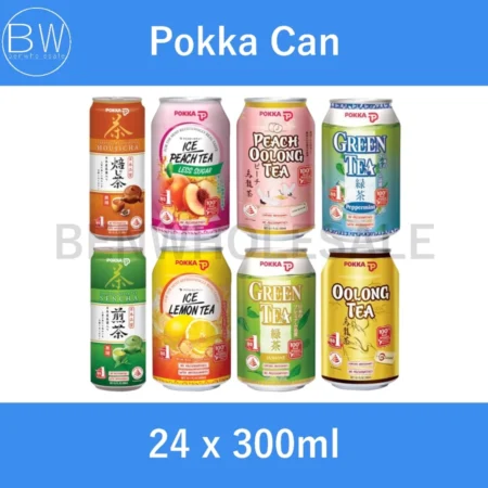 🧃24 Tin X 300ml，🧃Pelbagai Minuman Tin Pokka(Teh Oolong / Teh Hijau Jasmine / Teh Lemon Ais / Houjicha / Teh Hijau Peppermint / Peach Oolong / Sencha / Peach Tea (LS))，🛒Harga Clearance RM4.40👇