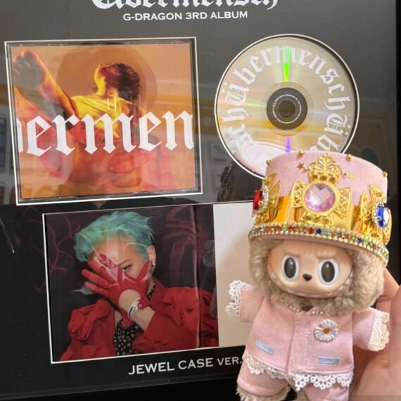 🧸Labubu G-DRAGON Same Style Doll Clothes 17cm - Second Generation Pendant Plush Doll Clothes【Hat + Clothes + Pants with Glue】